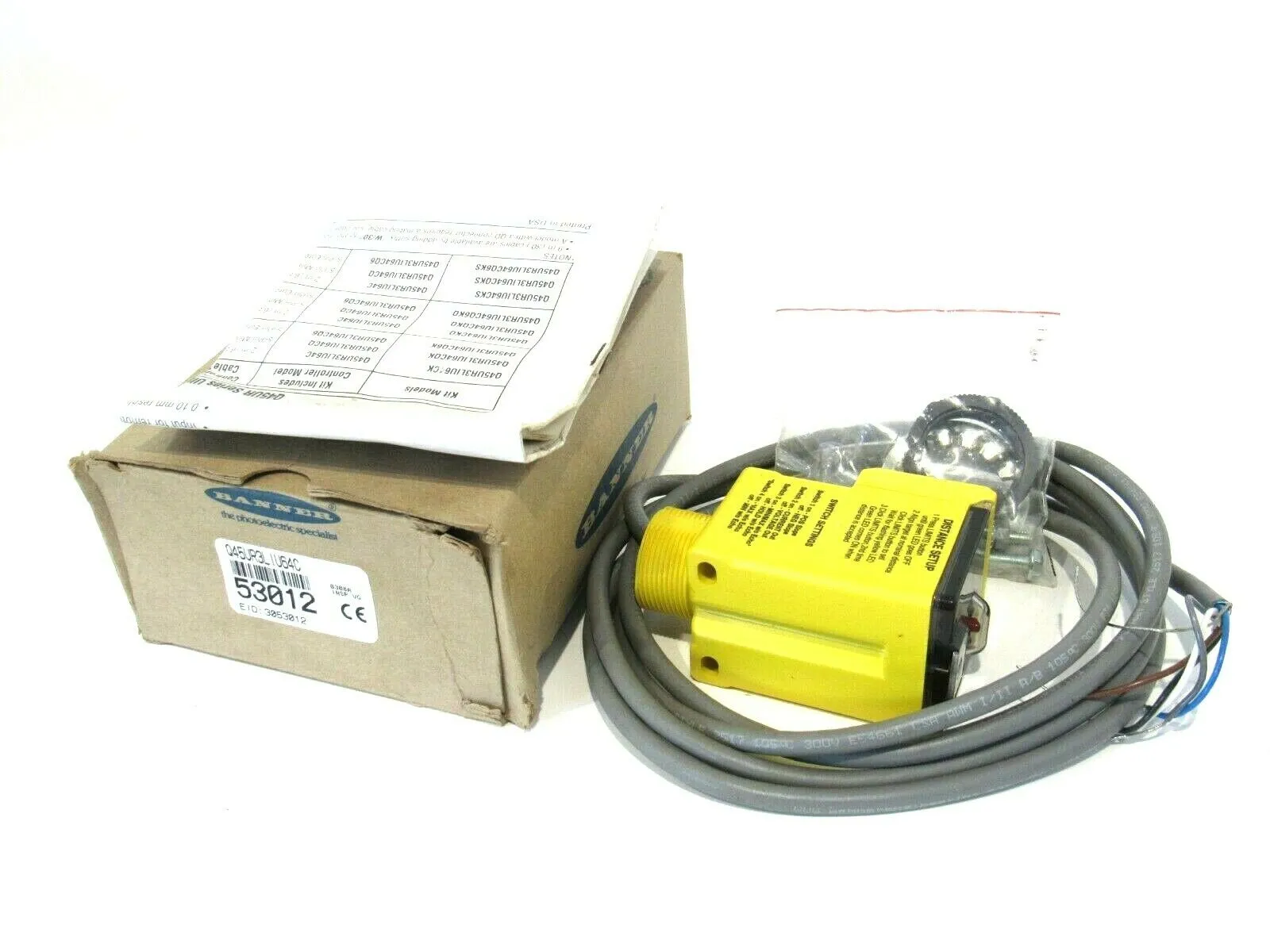 NEW BANNER ENGINEERING Q45UR3LIU64C ULTRASONIC SENSOR 53012