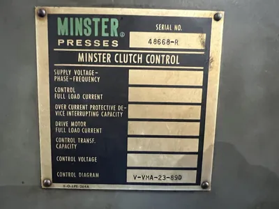 USED MINSTER MINSTER 5 PRESS