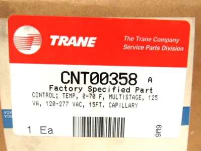 NEW TRANE CNT00358 TEMPERATURE CONTROL