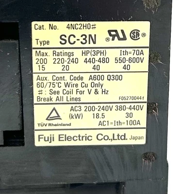 USED FUJI ELECTRIC SC-3N