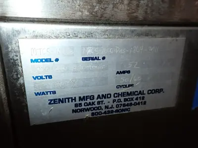 Used ZENITH MTC52000PAS Parts Washers Ohio US | HGR 24 #1289776