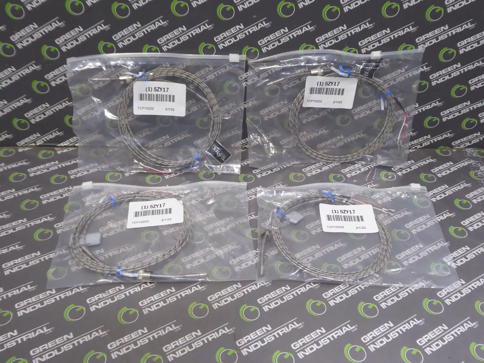 Lot of 4 TEMPCO TCP10222 Type J Adjustable Thermocouple Probe 5ZY17 New