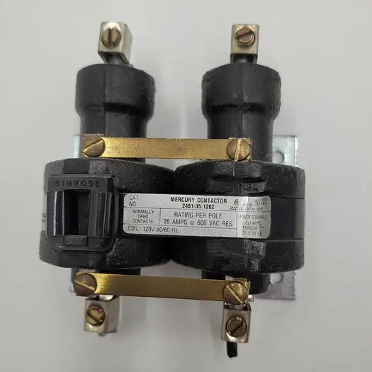 Used MDI MERCURY MDI MERCURY 2481-35-1202 CONTACTOR 35 AMPS 600VAC CONTACTOR PLC Contactors | ND Industrial Surplus #1218615