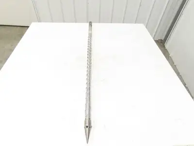 Meiki 148540 Metering Screw Injection Molding 36mm x 1050mm w/Tip 45.75" OAL