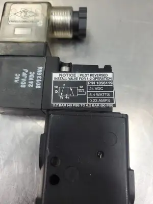 Nordson 1056119 Solenoid Valve, 24VDC, 5.4W, 0.23A. 5E-31