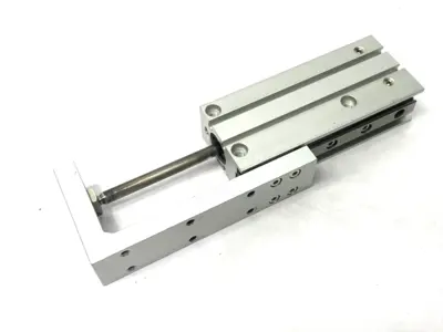 USED SMC COMPACT SLIDE CYLINDER TABLE, HIGH-RIDGIDITY, 16MM BORE