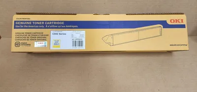 OKI COLOR PRINTERS 45536438 C942 Yellow Toner Cartridge | Styers Equipment Company (1)