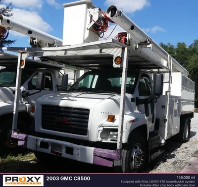 Used 2003 GMC C8500 Bucket (boom) trucks Florida US | Proxy Equipment #1377809