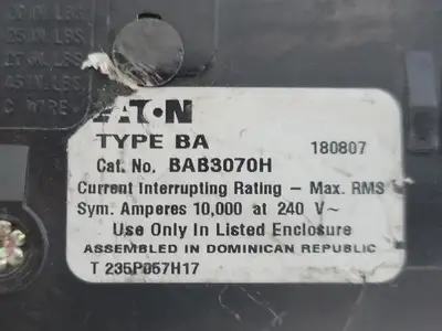 USED EATON BAB3070H