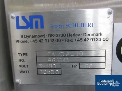 USED Lytzen Schubert Lytzen Schubert Stopper Washer, Model LW70AUTO
