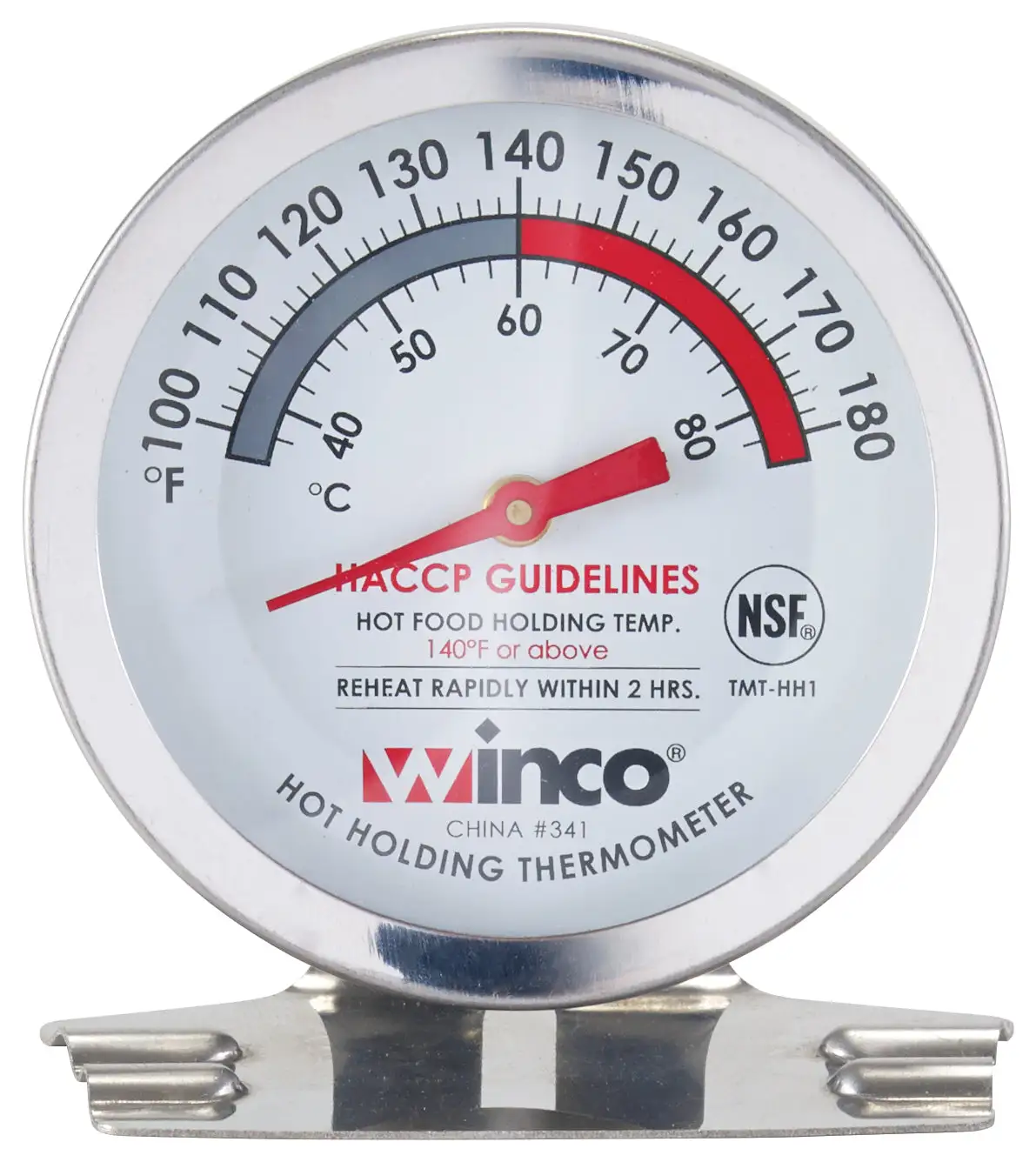 Hot Holding Thermometer, 2" Dial, 100 to 180F, NSF (12 Each)
