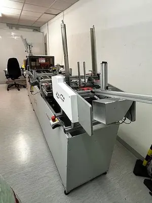 USED 2018 B+B AUTOMATION KRAUSS SERIALIZATION LINE FOR PRINTING FOLDING BOXES OF MEDICINES