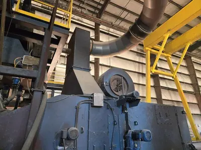 Used 2008 BLASTEC 10' PLATE Roller Conveyor Shot Blaster Pennsylvania US | Shot Blasting Equipment #1541094