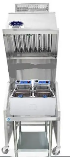 Brand New - Ventless Hood with 2 basket deep fryer