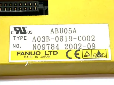 USED FANUC 5-SLOT HORIZONTAL I/O BASE UNIT MODEL A CNC RACK A03B-0819-C002