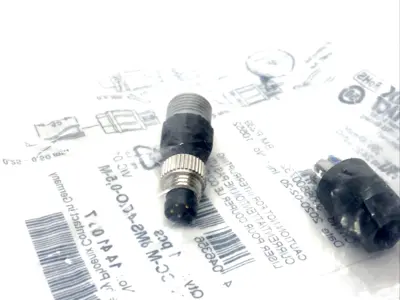 SACC-M 8MS-4QO-0,5-M,1441037 | Phoenix Contact SACC-M 8MS-4QO-0,5-M Connector M8 4-Pin Male 1441037 - New