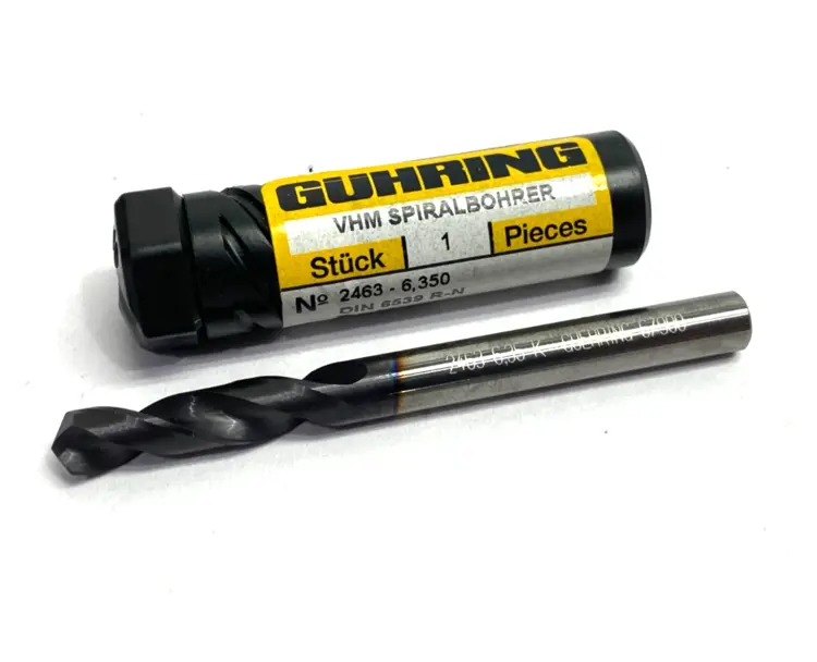 Used GUHRING 2463-6,350 DRILL, 1/4, STUB, TYPE N, CARBIDE, NANO-FIREX Carbide Drills Michigan US | Maverick Industrial Sales #1122619
