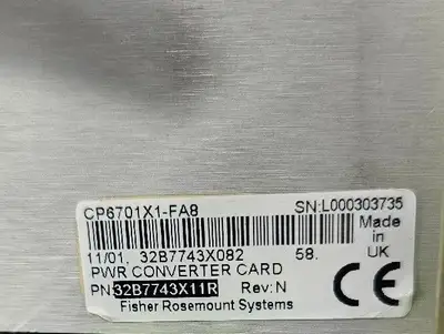 USED INDUSTRIAL MRO FISHER ROSEMOUNT CP6701X1-FA8