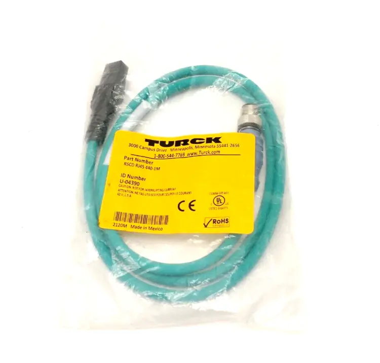 New | in-Stock Turck RSCD RJ45 440-1M PLC Ethernet Equipment Michigan US | Maverick Industrial Sales #1463811