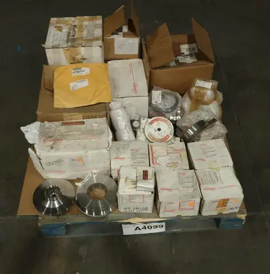 PALLET OF ASSORTED FLOWSERVE REPLACEMENT PARTS
