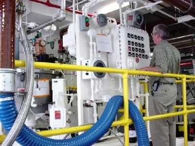 Sanborn 26" X 12" perforate basket centrifuge, 316SS.