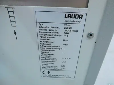 Used LAUDA VC600 LWG475 Chillers Texas US | Aucto #1453421