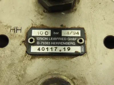 Herion 40117.19 Workholding Cylinder 100 Bar 15mm Stroke M75-2.0 Thread