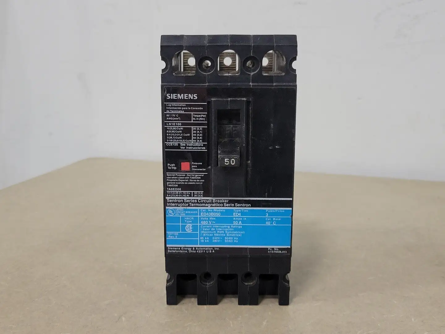 USED SIEMENS ED43B050