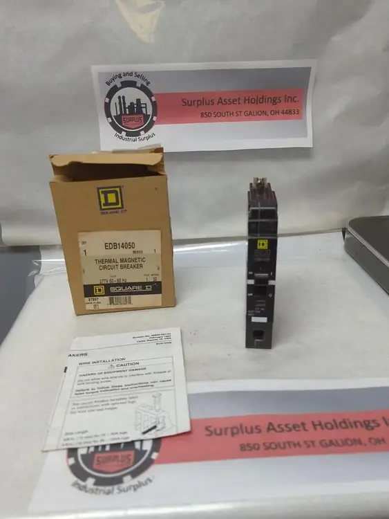 New | in-Stock SQUARE D EDB14050 Circuit Breakers | Surplus Asset Holdings #1189154