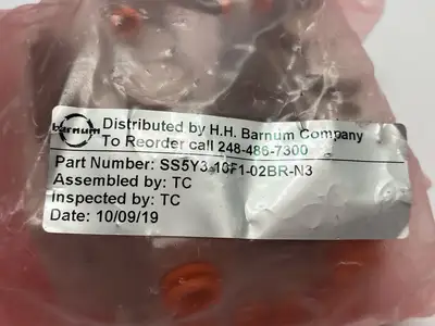 NEW SMC MANIFOLD BASE ASSEMBLY 2-STATION
