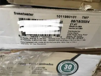 214.4 Square Feet of TrafficMaster Laminate Flooring - Sweetwater