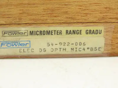 Used FOWLER _UNKNOWN_ Tooling & Accessories (Other) Indiana US | Arrow Industrial #1185519