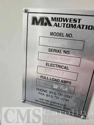 USED MIDWEST AUTOMATION CS 5840 COUNTERTOP SAW