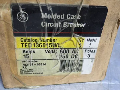 Used GE TED136015WL Circuit Breakers Ohio US | HGR 24 #911372