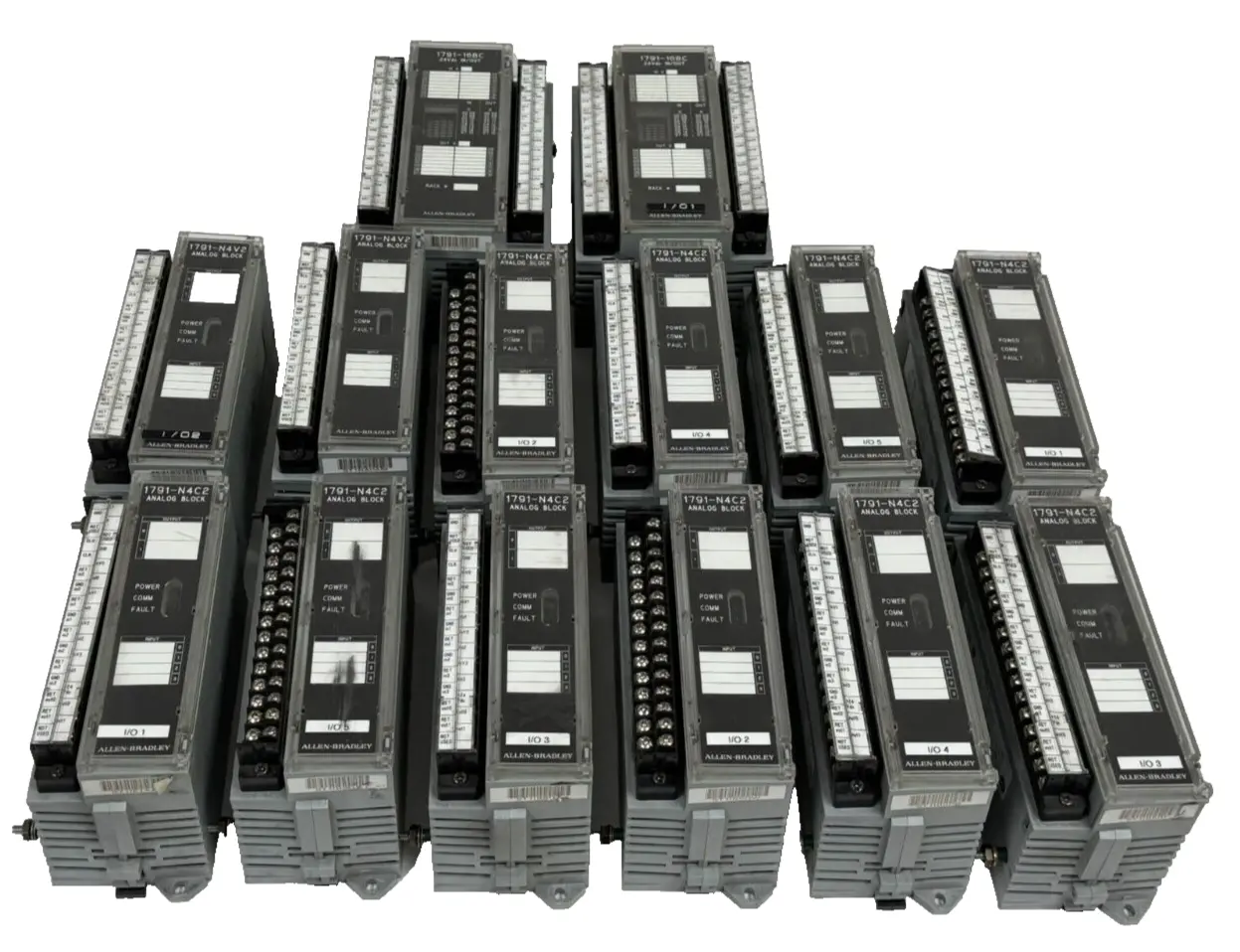 LOT OF 14 ALLEN BRADLEY 1791 BLOCKS 1791-16BC 1791-N4C2 1791-N4V2 PRE-OWNED USED