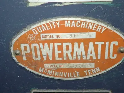 USED POWERMATIC 87