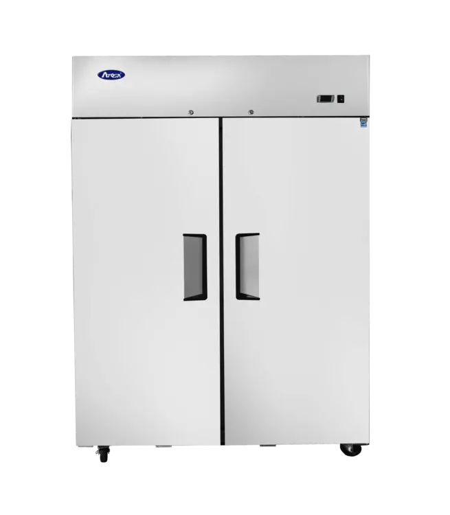 New | in-Stock Atosa New Atosa MBF8129GR Top Mount 2-Section Dual Temp Reach-In Refrigerator/Freezer Refrigerators Illinois US | Falcon Restaurant Supply #1375609
