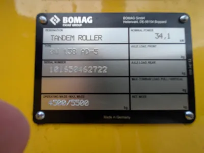 BOMAG BW 138 AD-5 Tandem Vibratory Rollers | Mid South Machinery (3)