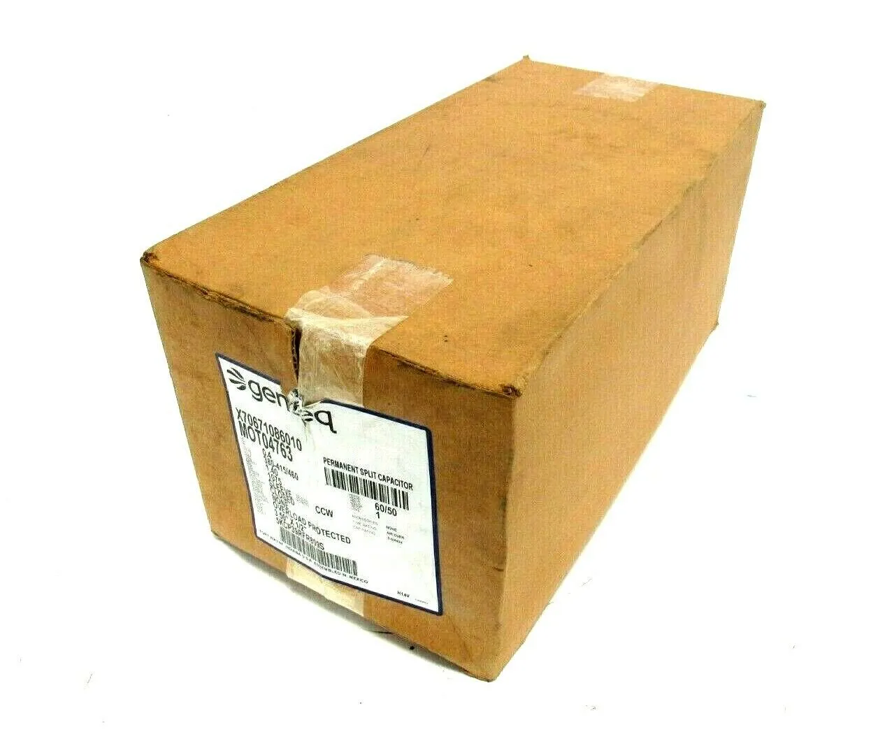 NEW GENTEQ MOT04763 FAN MOTOR 1/4HP 380-415/460V 3.5" x 1/2"