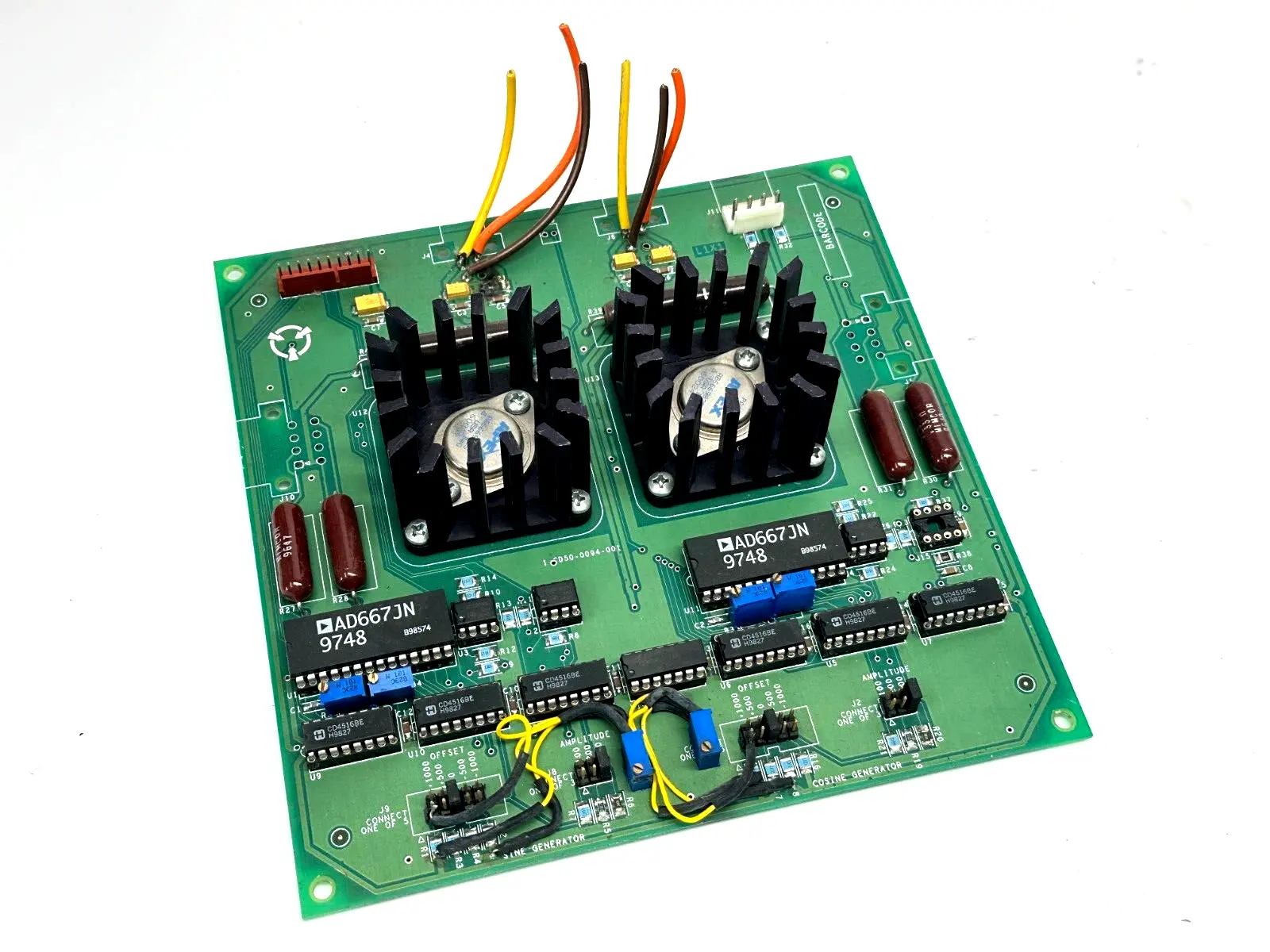 1-CD50-0094-001 PCB 1-CD50-0094-000-X1 w/ 2x AD667JN 9748 - For parts or not working