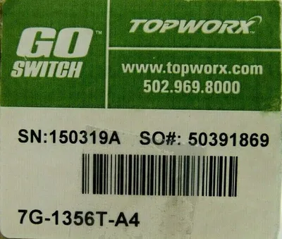 NEW TOPWORX 7G-1356T-A4 LIMIT SWITCH 7G1356TA4