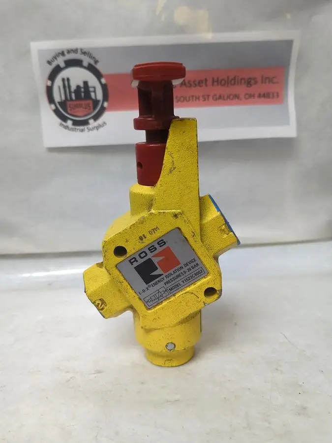 Used ROSS Y1523C4002 Pump & Valve Parts Ohio US | Surplus Asset Holdings #1236064