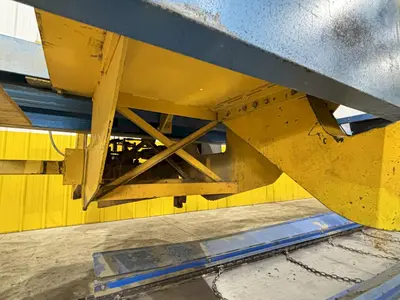 15 HP L&M EQUIPMENT MODEL #HMPC-7-24 CROSS CUT BUNDLE TRAVELING ARCH WOOD BUNDLE SAW WITH CONVEYOR: STOCK #22922
