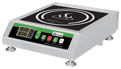 Winco Commercial Countertop Induction Cooker with NEMA 5-20P Plug, 120V, 1800W (2 Set)