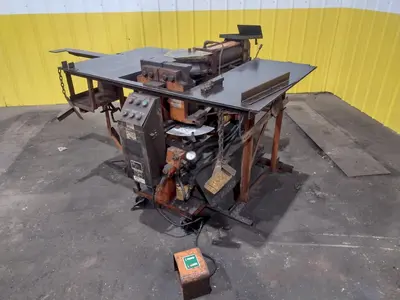 3" HUTH MODEL #2007 HYDRAULIC RAM TYPE TUBE BENDER & END FORMER: STOCK #19709