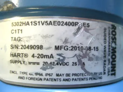 USED Rosemount 5302 HA1S1V5AE02400RAE5