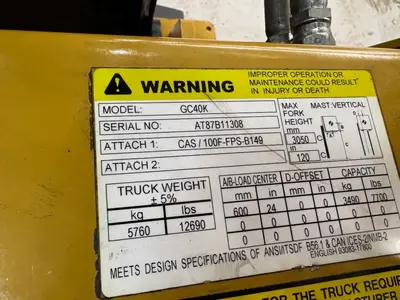 Used 2020 CATERPILLAR GC40K Misc Forklifts Texas US | 4K Lift Co #1503041