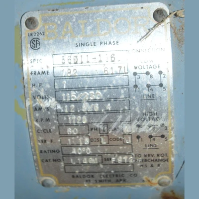 Baldor 1 HP Electric Motor