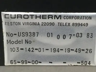 USED EUROTHERM CONTROLS 103/2TP/J/32-800F/115V/X/2PC11