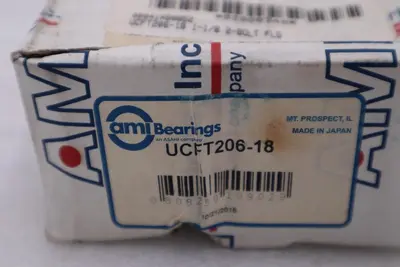 UCFT206-18 - AMI SCREW 2-BOLT FLANGE NEW OPEN BOX STOCK H935A